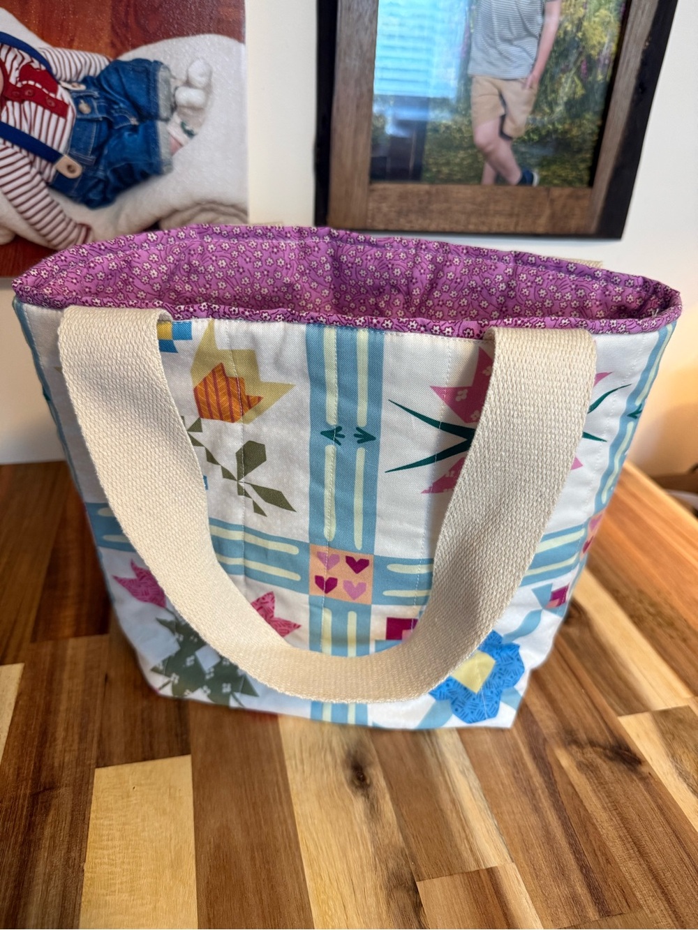Handmade Quilted Mini Tote Bag